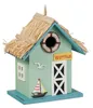 Relaxdays Deko Vogelhaus, Strandhausstil, Holz, zum Produktbild-Vorschau 1
