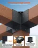 VEVOR Lot de 4 connecteurs de poteaux en plaques d'acier de Voir les images du produit 11