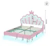 INONEFT Kinderbett 140x200cm, Prinzessinnenbett mit LED, Produktbild-Vorschau 5