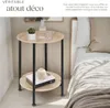 Table d’appoint BALLINA 45x64cm - Bois clair industriel, Voir les images du produit 5