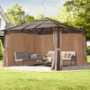 Gartenpavillon 4x4 m wasserdicht ALU Deluxe Pavillon mit 4 Produktbild-Vorschau 2