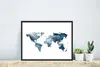 MuchoWow® MuchoWow® Gerahmtes Poster Weltkarte - Aquarell - Produktbild-Vorschau 5