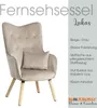 Fernsehsessel Relaxsessel Sessel mit Kissen Stoff Produktbild-Vorschau 3