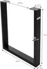 ML-Design sada 2 rámov na stôl Š70xV74 cm v tvare U, kov, Náhľad obrázku produktu 6