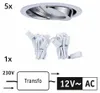 Paulmann Möbel Einbauleuchten Set Dress schwenkbar 5x20W Produktbild-Vorschau 10