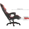 A side view of a gaming chair with dimensions indicated by text overlays. Produktbild-Vorschau