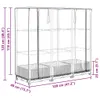 Hochbeet mit Gewächshaus-Aufsatz Rattan-Optik 120x40x123 cm Produktbild-Vorschau 9