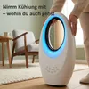 HOMCOM věžový ventilátor bez lopatek, do ložnice, bílý Náhled obrázku produktu 8