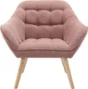Sessel mit rosa Melange-Polsterung - CASERTA Produktbild-Vorschau 1