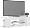 vidaXL TV skříňka s LED světly ve vysokém lesku bílá Náhled obrázku produktu 7