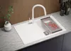 PRIMAGRAN Spülbecken Weiß 78x50cm, Granitspüle 1 Becken + Produktbild-Vorschau 3