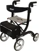 A black Drive Medical Nitro rollator with a gray seat and black storage bag is shown against a white background. Produktbild-Vorschau