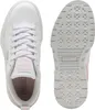 A pair of white Puma Mayze LTH sneakers, shown from the top and the sole. Produktbild-Vorschau