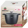 Rondel z powłoką marmurową 10L 28Cm Ze szklaną pokrywką Podgląd zdjęcia produktu 6