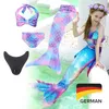 Meerjungfrauen-Flosse mit Bikini für Kinder Mermaiding Produktbild-Vorschau 1