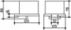 Technical drawing with dimensions of a product. Produktbild-Vorschau