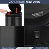 DELUKE® Sensor Mülleimer Küche 30L Schwarz - Automatik Produktbild-Vorschau 5