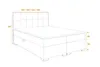 VELAR Boxspringbett mit bettkasten "PALERMO", 180 cm, Beige Produktbild-Vorschau 4