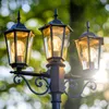 LUMILED 3-ramenný vintage lampáš na cestu 230V 2,09 m Náhľad obrázku produktu 12