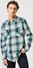 Wrangler Herren Western Shirt Green Blue 112357242 Produktbild-Vorschau 2