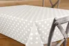 Wachstuchtischdecke glatt Taupe, Punkte Weiß abwischbar Produktbild-Vorschau 3