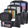 Set de voyage de 8 organiseurs de valise imperméables à Voir les images du produit 7