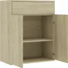 vidaXL Kredens dąb sonoma 60x30x75 cm materiał Podgląd zdjęcia produktu 20