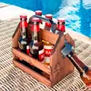 Porte-bouteilles en bois avec ouvre-bouteilles en métal Voir les images du produit 18