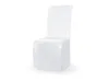 Coprisedia matrimonio 107x49x41cm raso bianco Anteprima dell’immagine prodotto 1