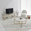 Skye Decor, Basic Gold TV501, TV-Schränke, Gold, Glas, 130 Produktbild-Vorschau 3