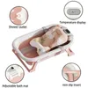 Baby Badewanne Faltbare mit Thermometer und Badekissen Anti Produktbild-Vorschau 4