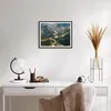 Gerahmtes Poster - Schwarzer Rahmen - Berge Weg Wald - Produktbild-Vorschau 6