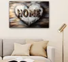 MuchoWow© Leinwandbilder 60x40 cm - Motiv: Home und Herz, Produktbild-Vorschau 6
