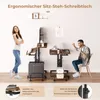 Iropro Stehpult Höhenverstellbar Sitz-Steh-Schreibtisch, Produktbild-Vorschau 2