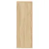 A close-up, side view of a wooden shelf unit. Produktbild-Vorschau