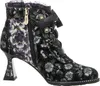 Laura Vita Damen Stiefelette Satinband Strass und Produktbild-Vorschau 12