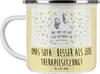Mr. & Mrs. Panda Emaille Tasse Oma Sofa - Gelb Pastell - Produktbild-Vorschau 1