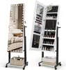 GOPLUS Schmuckschrank mit LED, Spiegelschrank mit Rollen & Produktbild-Vorschau 1
