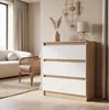 Moderne Kommode  mit 3 Schubladen | Weißer Beistellschrank Produktbild-Vorschau 9