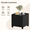 Yaheetech 3-tlg. Gartenmöbel Set aus Polyrattan, inkl. 2 Produktbild-Vorschau 4