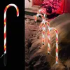 12'er Set LED-Gartenleuchtstäbe Zuckerstange IP 44 Voir les images du produit