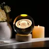 LED Kristallkugel Tischlampe 3D Saturn, Kristallkugel Produktbild-Vorschau 5