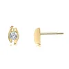 585er Gelbgold Diamanten Ohrstecker Spannfassung 0,50 ct. Produktbild-Vorschau 2