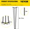 VEVOR Haarnadel Tischbein 30 Zoll 76,2 cm, Tischbeine Produktbild-Vorschau 9