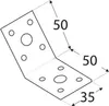 20x Winkelverbinder 50x50x35mm verzinkt abgewinkelt 135° Produktbild-Vorschau 2