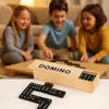 Domino drewniane gra rodzinna edukacyjna z etui klocki z Podgląd zdjęcia produktu 8
