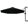Sonnenschirm zur Wandmontage mit Metall-Mast 300 cm Schwarz Produktbild-Vorschau 3