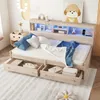 Flieks Schlafsofa Tagesbett Holzbett mit Ladefunktion, Produktbild-Vorschau 5
