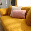 (Gelb, 110 * 110 cm) Sofabezug aus Samt, Sofaschutz, Produktbild-Vorschau 4