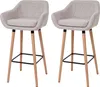 Two bar stools are shown against a white background. Podgląd zdjęcia produktu